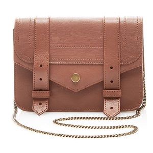 Proenza Schouler PS1 Large Chain Wallet in Saddle